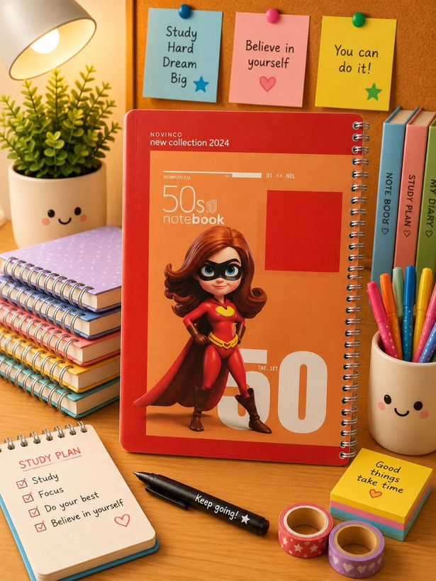 دفتر مشق 50 برگ سیمی کلاسیک نوینکو